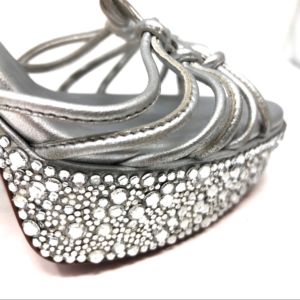 ✨LOUBOUTIN✨ OMG!! Strass Silver “Discolilou”  37.5 - Picture 3 of 8